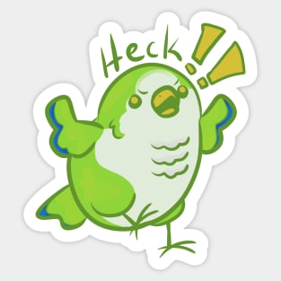 Heckers parrot Sticker